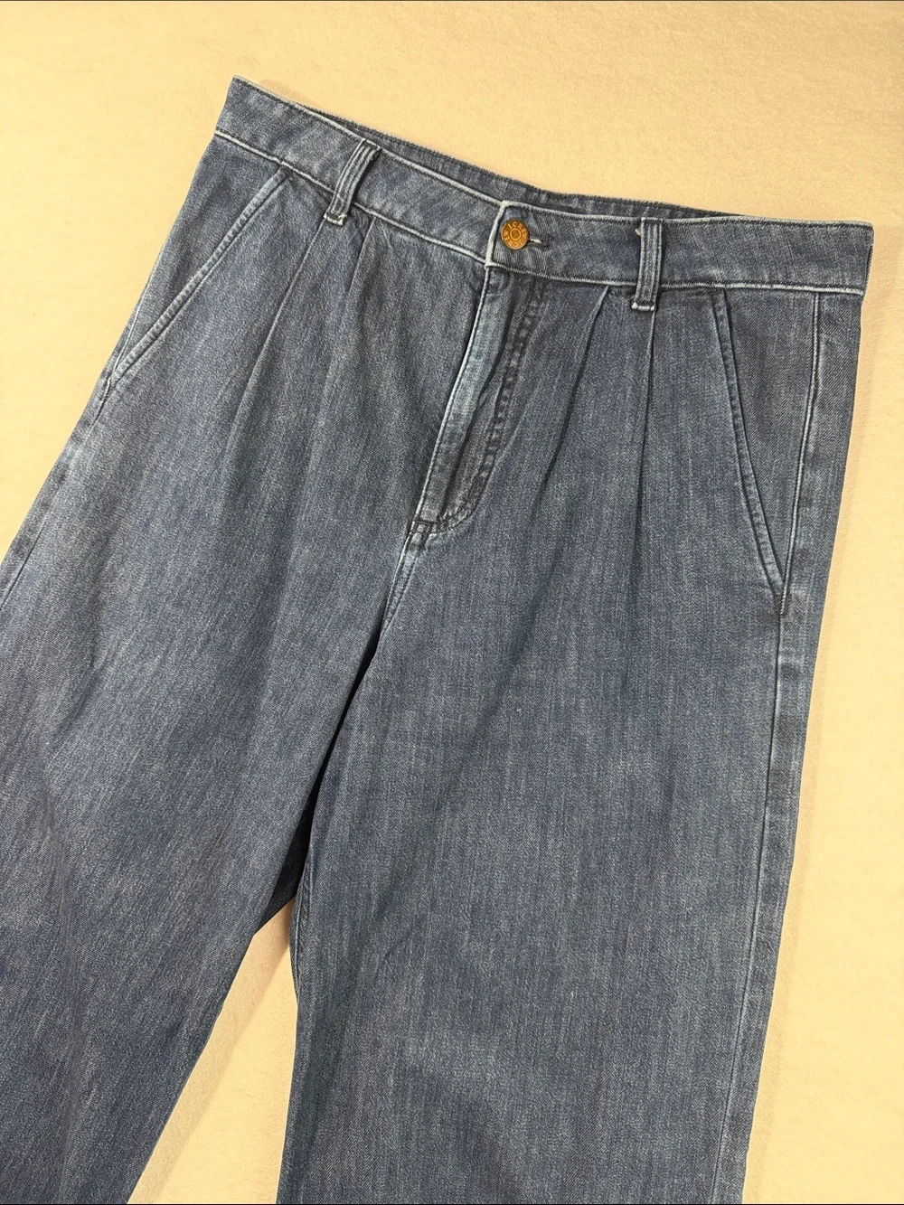 J. Crew women’s wide leg -Leg trouser Jeans in Dark Blue